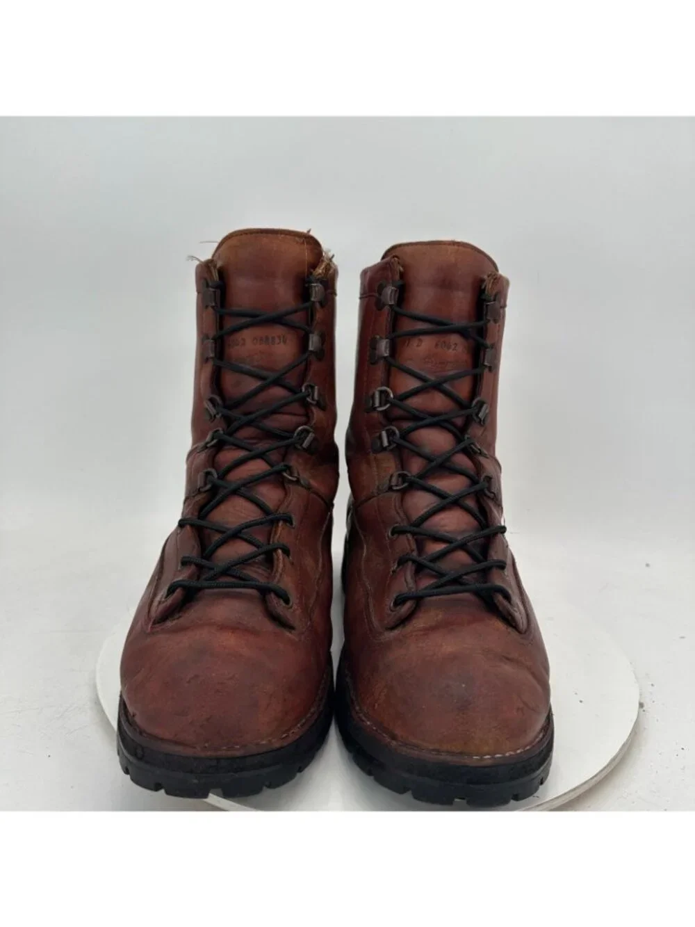 Danner Men Size 11D Brown Leather Vibram Sole Steel Toe Lace Up Combat Boot